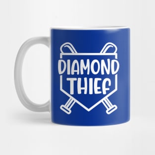 Diamond Thief Baseball Softball Funny Mug